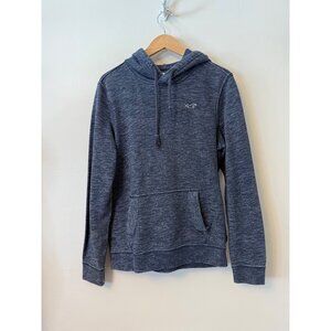 Hollister Navy Blue Pullover Hoodie With Kangaroo Pocket & Logo Size S Mens Grun